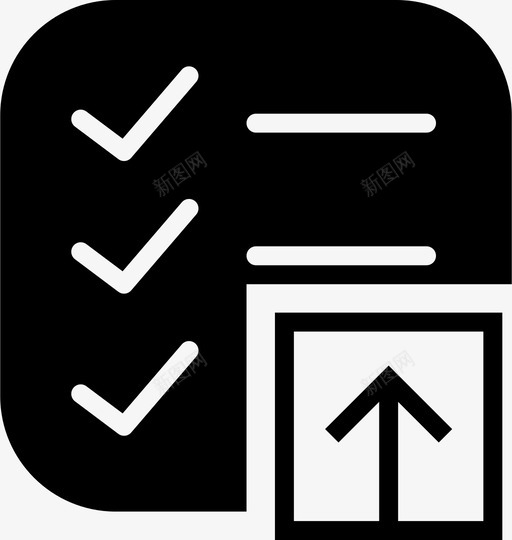 上传待办事项列表互动扎实图标svg_新图网 https://ixintu.com 上传待办事项列表 互动扎实
