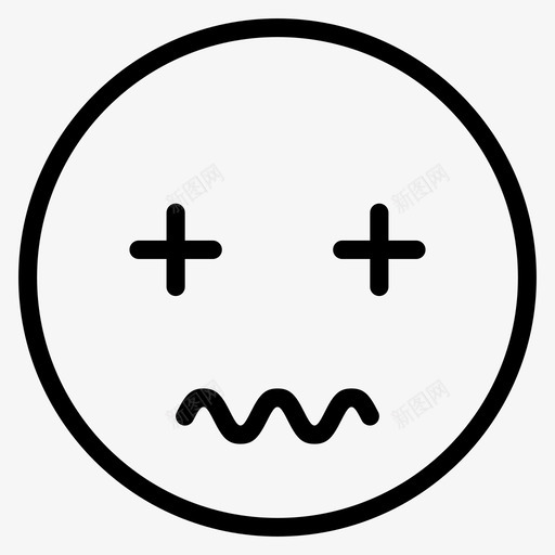 害怕焦虑化身图标svg_新图网 https://ixintu.com 化身 害怕 平滑的情绪 恐惧 情绪 担心 焦虑 脸 表情