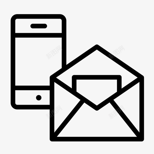 短信发送电话图标svg_新图网 https://ixintu.com iphone 发送 字符 电话 短信 联系人 通讯 邮件