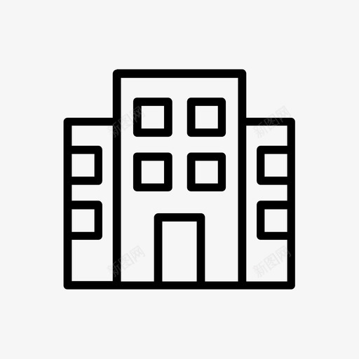 酒店建筑摩天大楼餐厅图标svg_新图网 https://ixintu.com 公寓 宾馆 小屋 建筑 房子 摩天大楼 酒店建筑 餐厅
