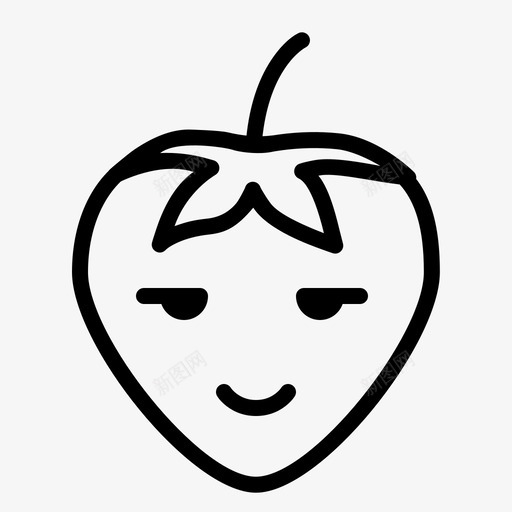 快乐苹果头像图标svg_新图网 https://ixintu.com 大笑 头像 微笑 快乐 标签 眩光 笑脸草莓 脸 苹果 草莓
