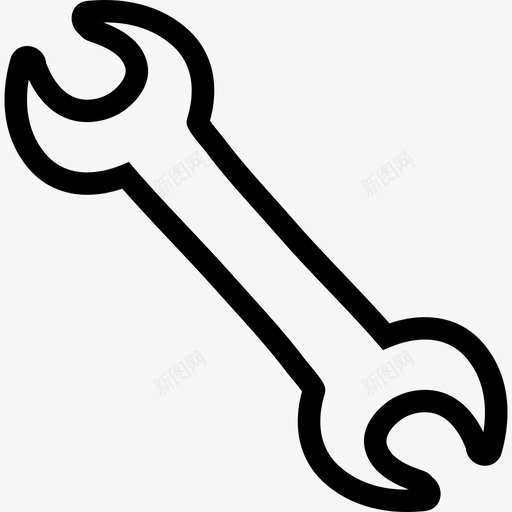 手绘扳手手绘双工具轮廓工具和器具手绘图标svg_新图网 https://ixintu.com 工具和器具 手绘 手绘扳手手绘双工具轮廓