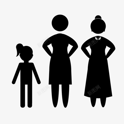 女性衰老人父母图标svg_新图网 https://ixintu.com 人 女人 女儿 女孩 女性衰老 孩子 母亲 父母 监护人 祖母