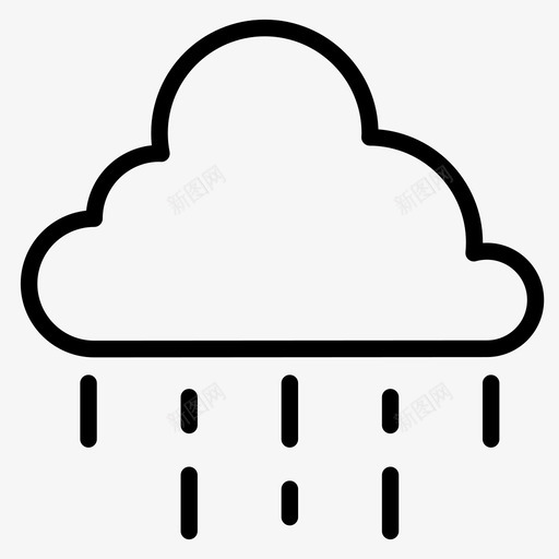 雨云坏天气预报暴风雨图标svg_新图网 https://ixintu.com 坏天气预报 天空 季风 恶劣的天气 暴风雨 灰色 闪电 阴沉 雨云