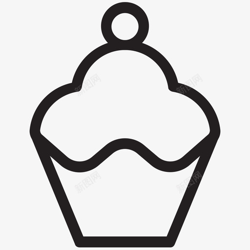 纸杯蛋糕酒店系列图标svg_新图网 https://ixintu.com 纸杯蛋糕 酒店系列图标