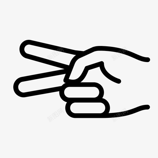 剪刀手剪夹图标svg_新图网 https://ixintu.com 剪 剪刀手 右 和平 夹 字母 手 手信号 手势 手指 手语 玩