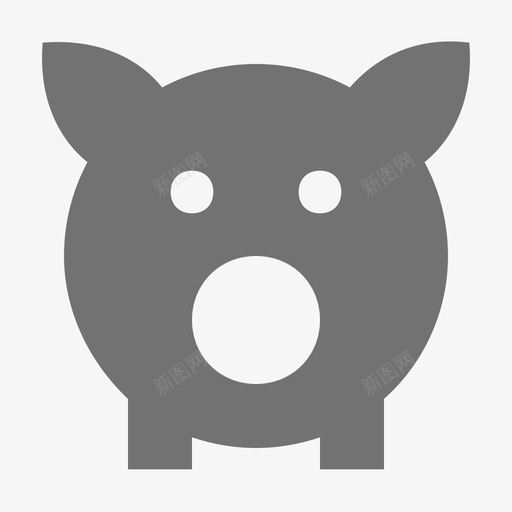 小猪金融材料标图标svg_新图网 https://ixintu.com 小猪 金融材料设计图标