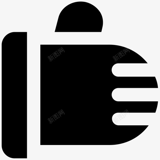 冬季连指手套衣服大胆的固体图标svg_新图网 https://ixintu.com 冬季连指手套 衣服大胆的固体图标