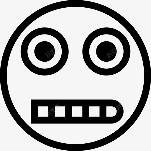 爬出来害怕讨厌图标svg_新图网 https://ixintu.com 害怕 恐怖 恐惧 恶心 漂亮图标表情符号轮廓 爬出来 符号 脸 表情符号 讨厌