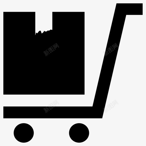 手推车交易加粗线图标svg_新图网 https://ixintu.com 交易加粗线图标 手推车