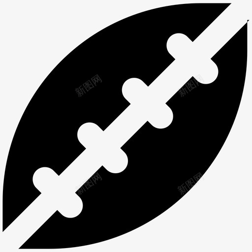 橄榄球运动大胆的固体图标svg_新图网 https://ixintu.com 橄榄球 运动大胆的固体图标