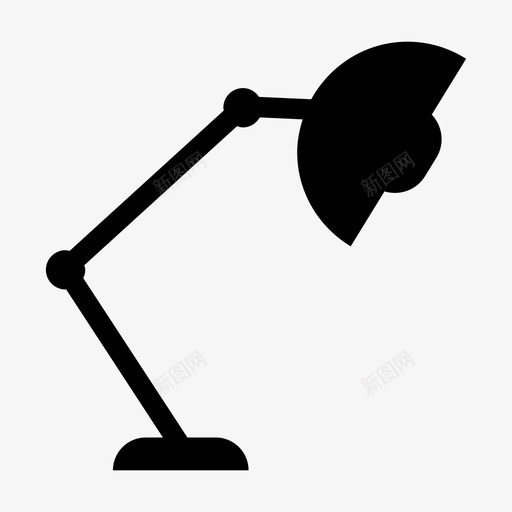 书房灯明亮书桌图标svg_新图网 https://ixintu.com 书房灯 书桌 台灯 家具 明亮 灯 照明和男人配件图标 电 皮克斯