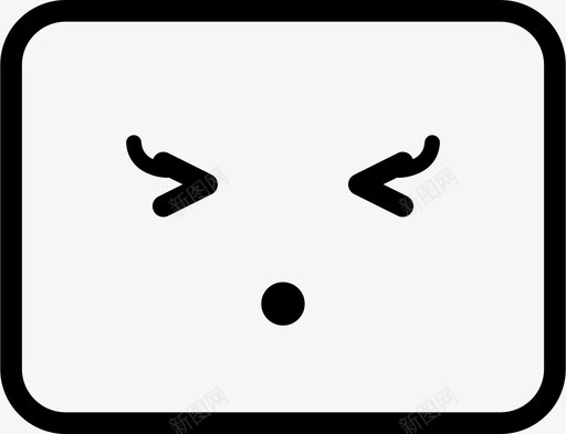 无语化身吃图标svg_新图网 https://ixintu.com 乐趣 化身 吃 无语 笑脸 脸 表情