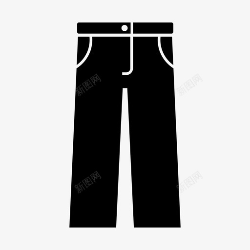 裤子短裤腿图标svg_新图网 https://ixintu.com 家具 时装 服装 灯光和男人配件图标 牛仔裤 短裤 腿 衣服 裤子 设计师