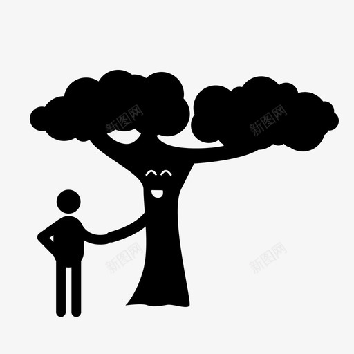 环保型循环利用生的图标svg_新图网 https://ixintu.com 商业的 循环利用 新鲜的 有机的 树木的 环保型 环保的 生态的 生物的 生的 绿色的