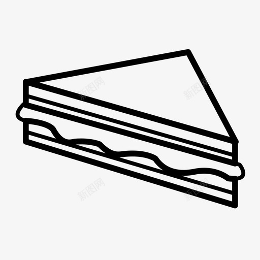 三明治美味白面包图标svg_新图网 https://ixintu.com 三明治 火腿 熟食 白面包 美味 花生酱 零食 面包店 食物 餐 黑麦面包