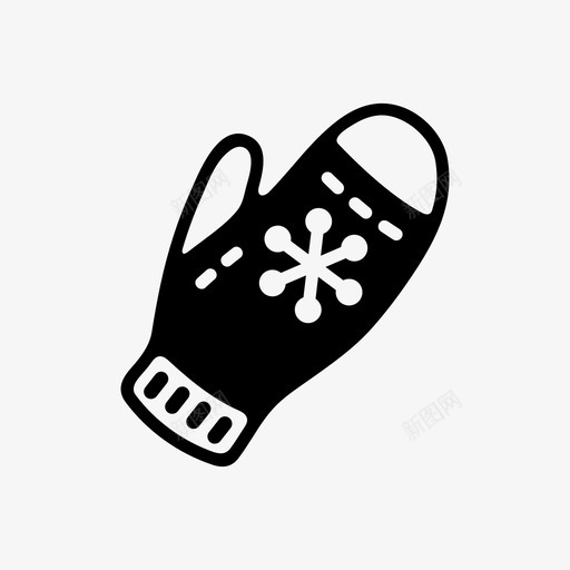 连指手套衣服舒适图标svg_新图网 https://ixintu.com 冬天 圣诞快乐 新年快乐 柔软 温暖 羊毛 舒适 衣服 连指手套