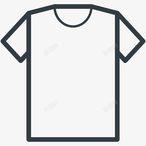 衬衫时尚和服装线图标svg_新图网 https://ixintu.com 时尚和服装矢量线图标 衬衫