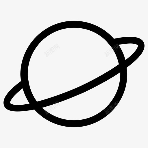 宇宙土星环宇宙轨道图标svg_新图网 https://ixintu.com 土星环 宇宙 宇宙轨道