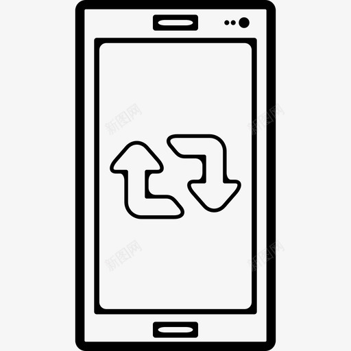 手机屏幕上的转发符号箭头手机图标svg_新图网 https://ixintu.com 手机 手机屏幕上的转发符号 箭头