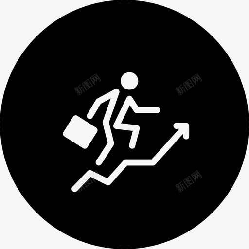 一个满箭的商人正在往上爬图标svg_新图网 https://ixintu.com 一个满箭的商人正在往上爬