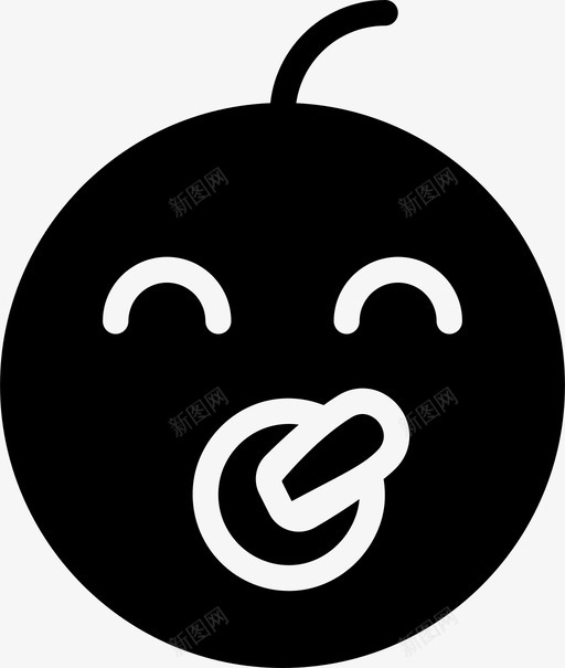 婴儿后代小家伙图标svg_新图网 https://ixintu.com bambino 后代 婴儿 小家伙 幼儿 男孩 脸 表情符号 表情符号实心
