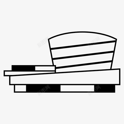 纽约古根海姆博物馆雕塑纽约图标svg_新图网 https://ixintu.com 参观 建筑 当代艺术 现代 纪念碑 纽约 纽约古根海姆博物馆 著名建筑 雕塑