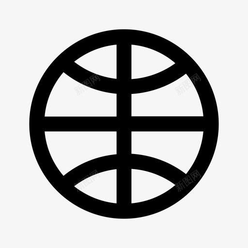 篮球活动弹跳图标svg_新图网 https://ixintu.com 充气 弹跳 投掷 活动 篮球 运动 运球
