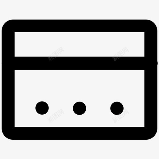 银行卡开发加粗线条图标svg_新图网 https://ixintu.com 设计开发加粗线条图标 银行卡