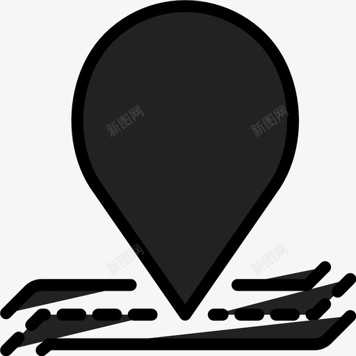 街道位置地形地点图标svg_新图网 https://ixintu.com gps pin 地图 地形 地点 标记 街道位置 轨迹