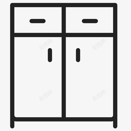箱子杰作室内图标svg_新图网 https://ixintu.com 器具 增加 室内 家具 布 抽屉 显影 杰作 架子 生成 箱子