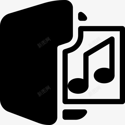 音乐文件夹播放列表文件声音图标svg_新图网 https://ixintu.com 声音 播放列表文件 播放列表文件夹 文件 文件夹实心图标 文档 音乐列表 音乐文件 音乐文件夹