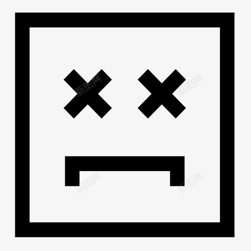 悲伤痛苦暴躁图标svg_新图网 https://ixintu.com 不高兴 悲伤 情绪 愤怒 暴躁 死亡 沮丧 畏缩 痛苦 脸