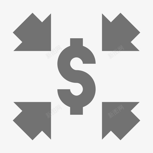 美元估值金融材料标图标svg_新图网 https://ixintu.com 美元估值 金融材料设计图标