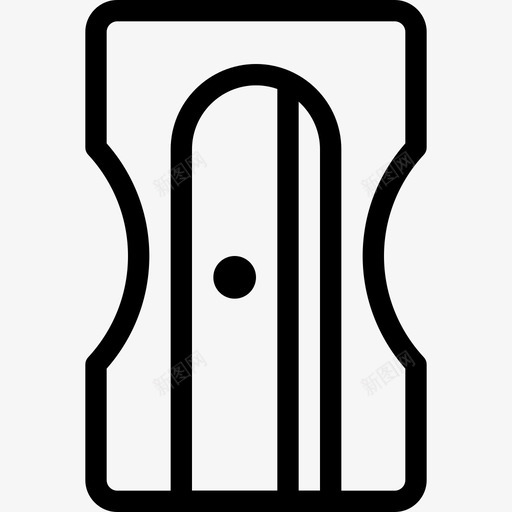 卷笔刀untensil工具图标svg_新图网 https://ixintu.com untensil 书写 刨花 办公线图标 卷笔刀 尖 工具 石墨 绘图 铅