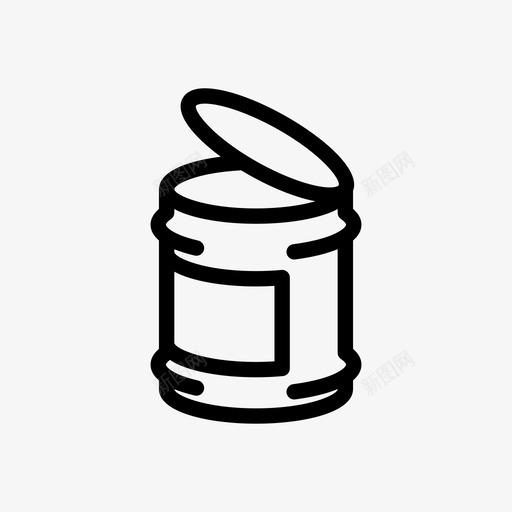 罐装食品陈旧肮脏图标svg_新图网 https://ixintu.com 户外 持久 玉米 罐装食品 肮脏 豆类 野生动物 陈旧 食用