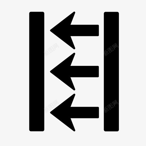 左移动杰作图标svg_新图网 https://ixintu.com 左 折叠 放大 方向 杰作 清洁 移动 箭头 粘液
