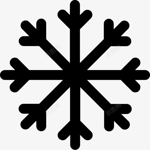 雪花冬天降水图标svg_新图网 https://ixintu.com 冬天 圣诞节 夏娃 寒冷 降水 雪花 霜冻 飘落