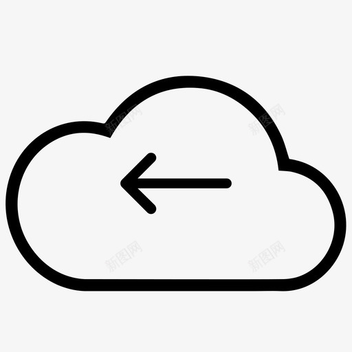 左箭头左箭头上一个返回图标svg_新图网 https://ixintu.com 左箭头 左箭头上一个返回