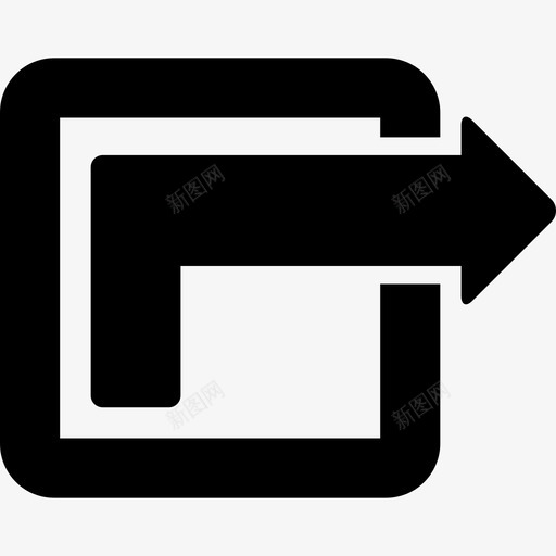 正方形的右外部箭头箭头coolicons图标svg_新图网 https://ixintu.com coolicons 正方形的右外部箭头 箭头