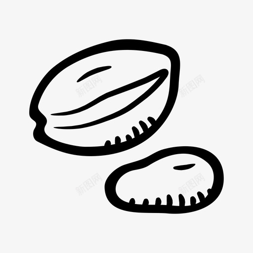 开心果零食签名图标svg_新图网 https://ixintu.com 信息 健康 坚果 开始 开心果 点击 签名 简历 蛋白质 零食 食物
