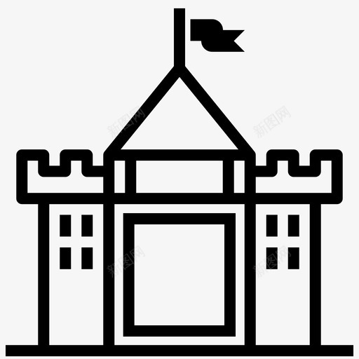 城堡安全皇室图标svg_新图网 https://ixintu.com 中世纪 城堡 安全 封建住宅 建筑 旅游和酒店 王国 皇室 要塞 豪华 领地