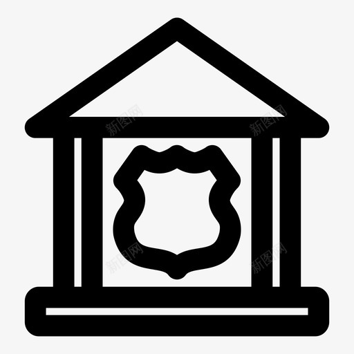 警察局监狱警官图标svg_新图网 https://ixintu.com 保护 储物柜 帮手 建筑大胆 徽章 法律 甜甜圈 监狱 警官 警察局 逮捕