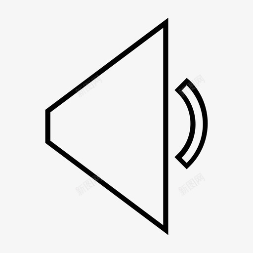扬声器音乐音量音频按钮图标svg_新图网 https://ixintu.com 扬声器 音乐音量音频按钮