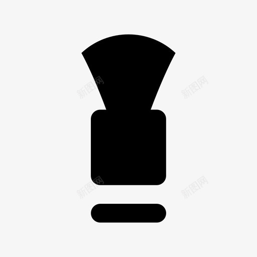 剃须刷理发刷刷子图标svg_新图网 https://ixintu.com 刷子 剃须 剃须刷 图像 理发刷 美容和水疗材料设计图标 颈部刷