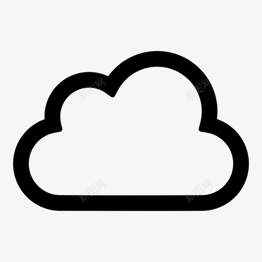 云天气阴影图标svg_新图网 https://ixintu.com 云 冬季 多云 大气 天气 天气线图标 灰色 蓬松 阴 阴影 雾