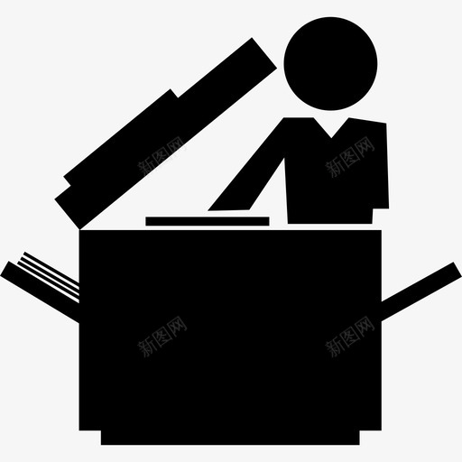 教师复印课堂教育学术教材2图标svg_新图网 https://ixintu.com 学术教材2 教师复印课堂 教育