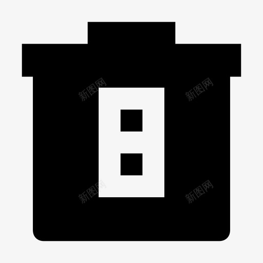 电炸锅垃圾接收台回收箱图标svg_新图网 https://ixintu.com 厨房用具 回收箱 垃圾接收台 堆肥 家用电器材料设计图标 油炸机 油炸锅 洗衣房 烹饪器具 电池 电炸锅