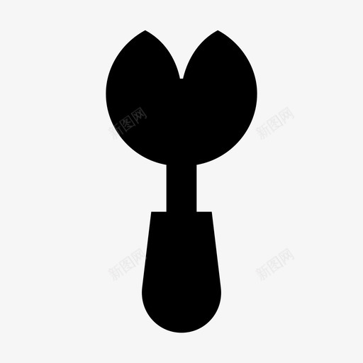 蛋糕服务器抹刀出售图标svg_新图网 https://ixintu.com 不 出售 厨房用具材料设计图标 大胆 抹刀 持有 蛋糕服务器 食品 餐具 黄金