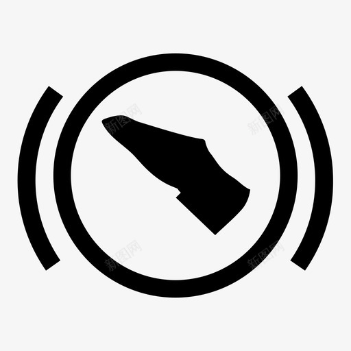 踩下刹车踏板启动标志图标svg_新图网 https://ixintu.com 仪表板灯 十二宫 启动 咔嚓 打开 标志 汽车 脚 踩下刹车踏板